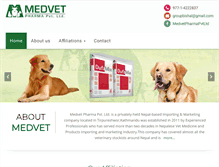Tablet Screenshot of medvetpharma.com